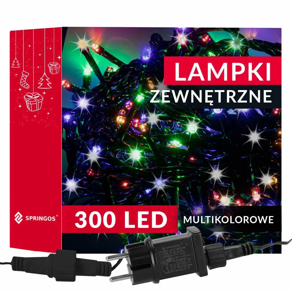 Kalėdinės lemputės Springos 300 LED, 17,5 m