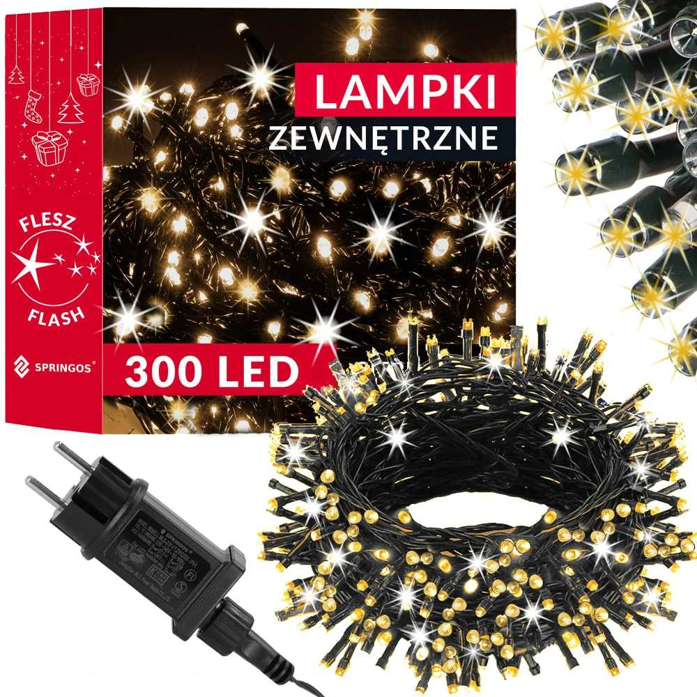 Kalėdinės lemputės Springos 300 LED, 17,5 m