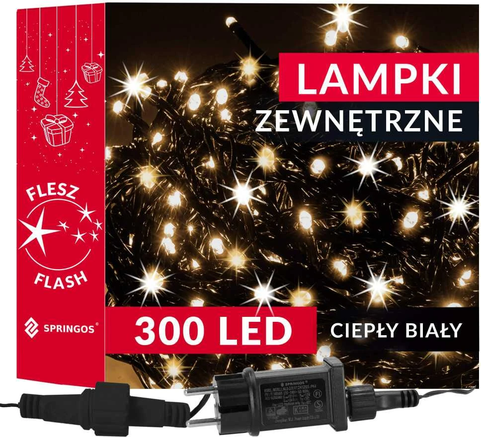 Kalėdinės lemputės Springos 300 LED, 17,5 m