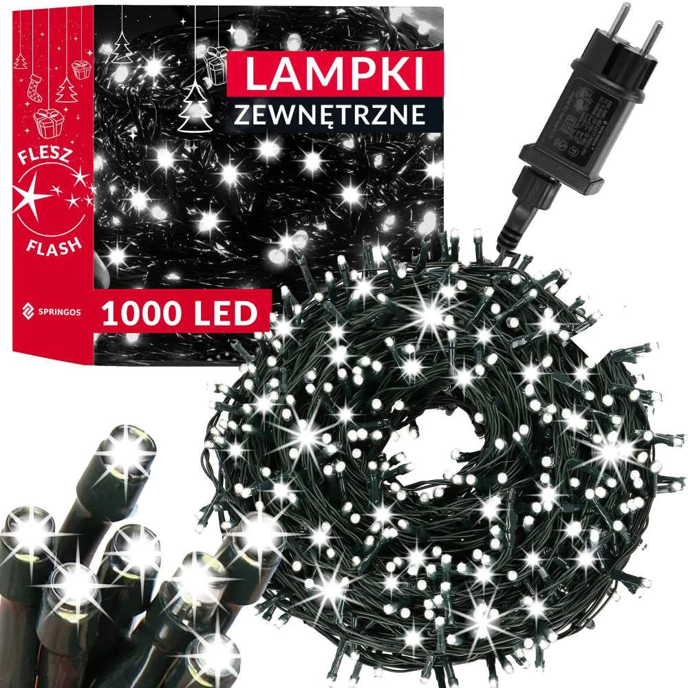 Kalėdinės lemputės Springos 1000 LED, 50 m, IP44