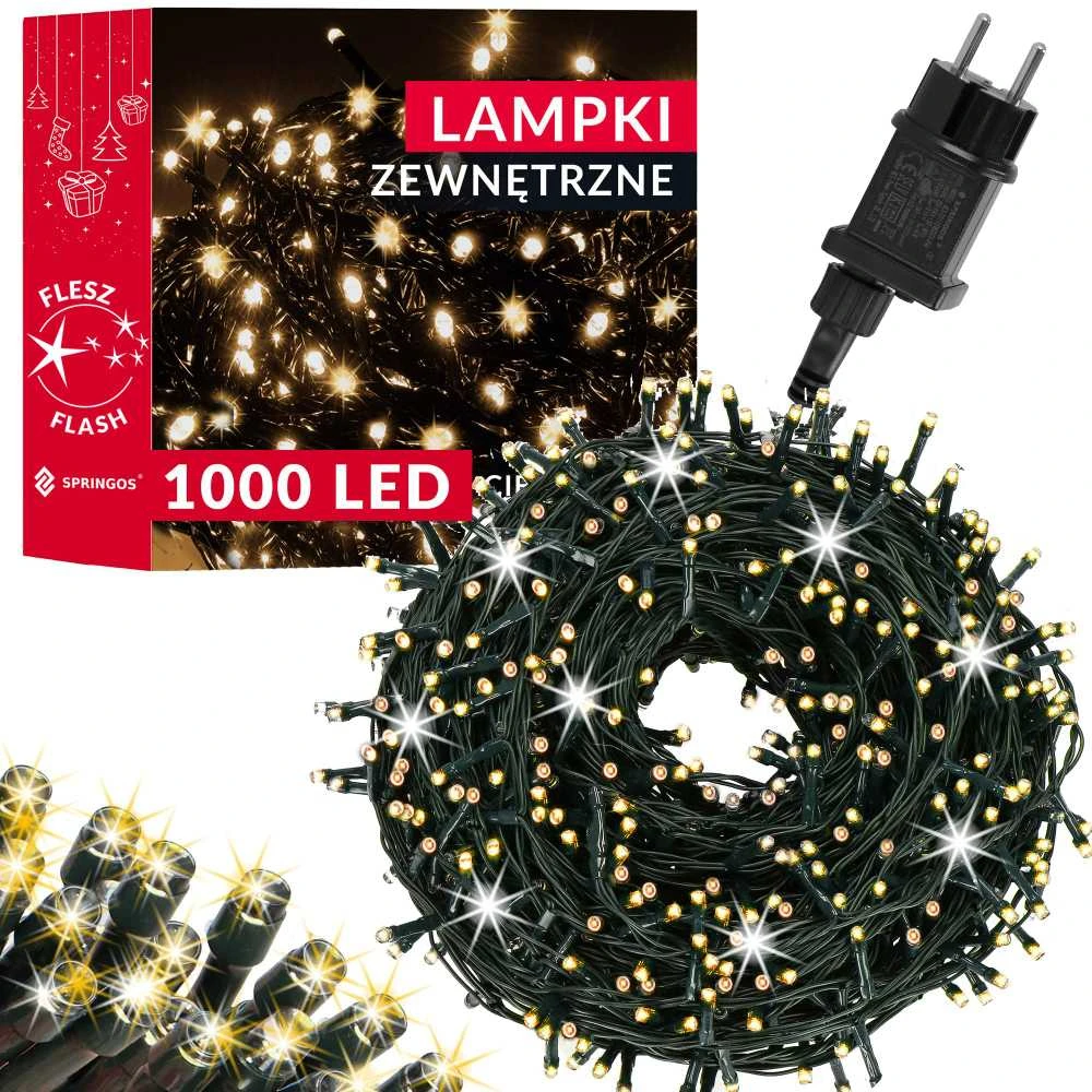 Springos Kalėdinės lemputės 50 m 1000 LED
