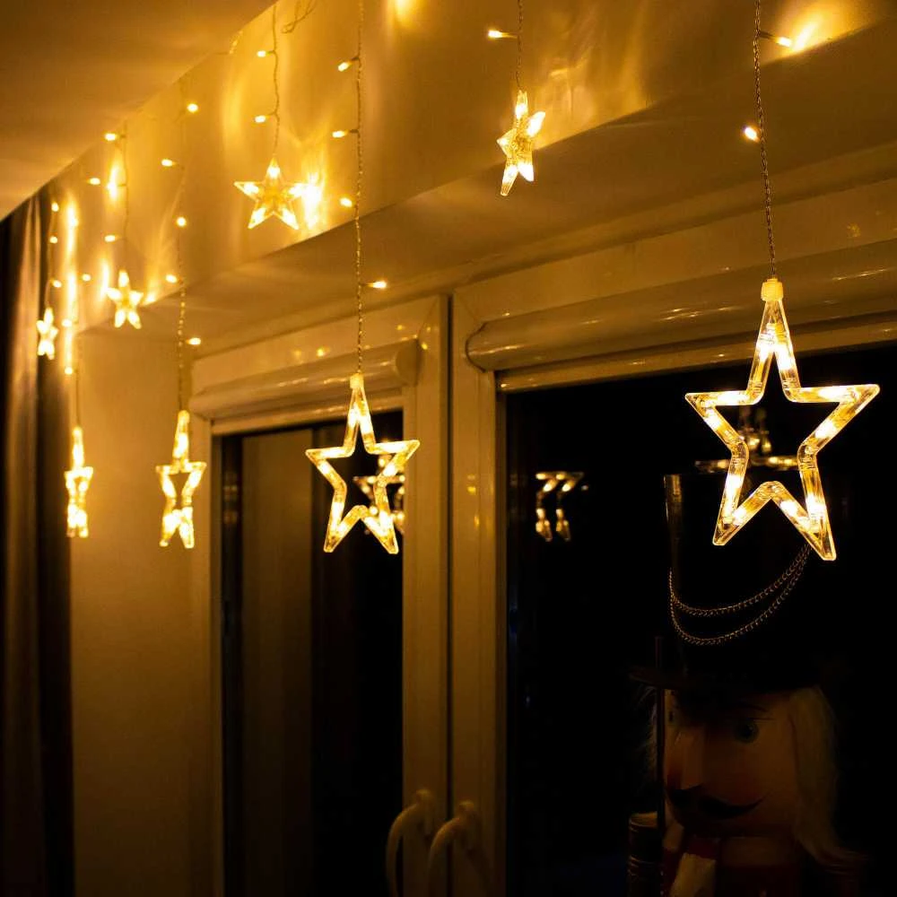 Springos Žvaigždžių užuolaida 4,2 m 138 LED