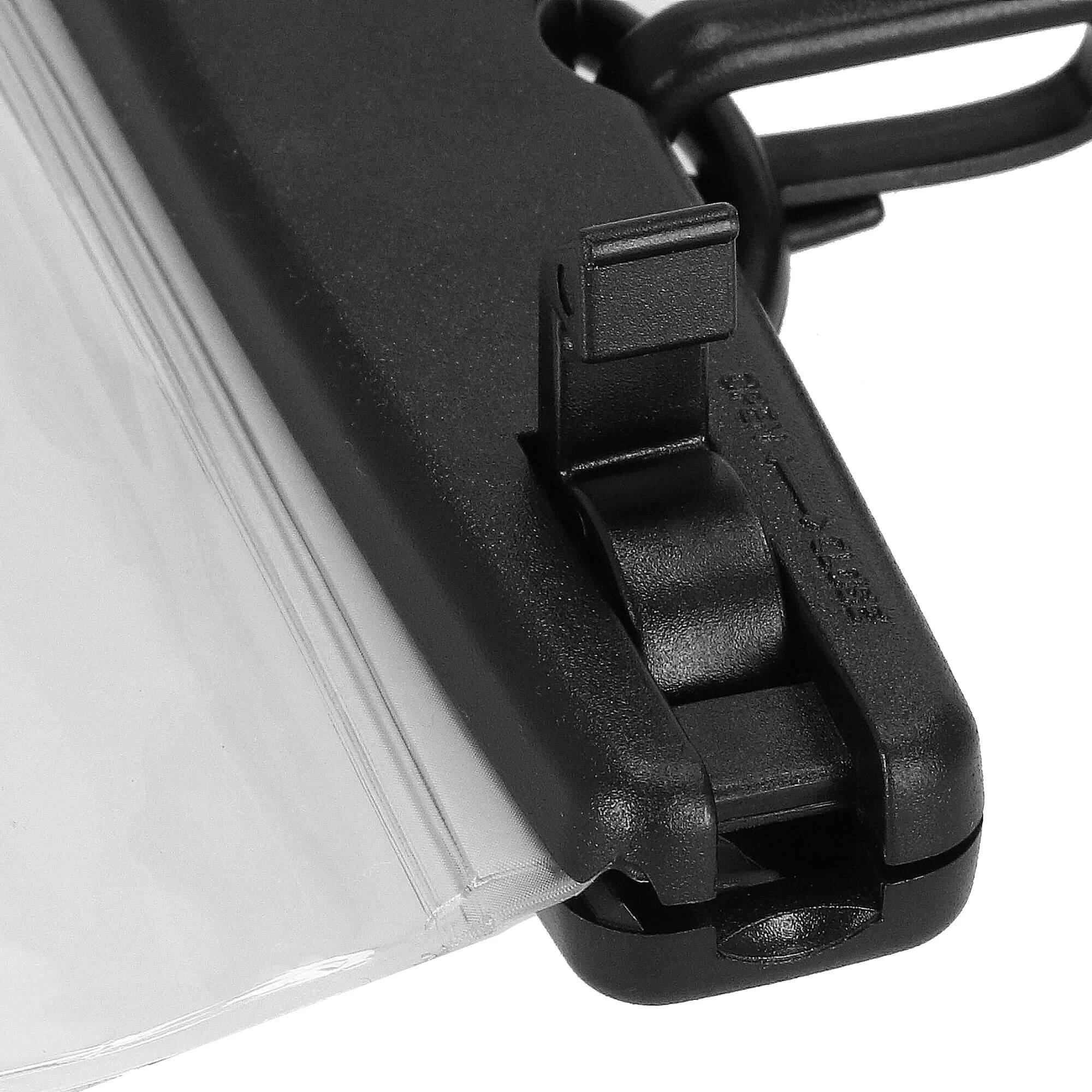 Vandeniui atsparus dėklas: užrakto detalė