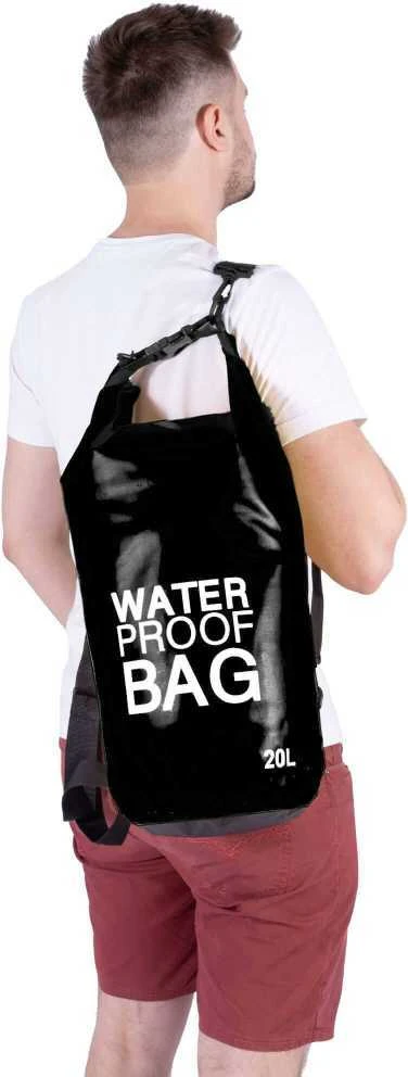 Springos Vandeniui atsparus vandens maišas 20L juodas PVC