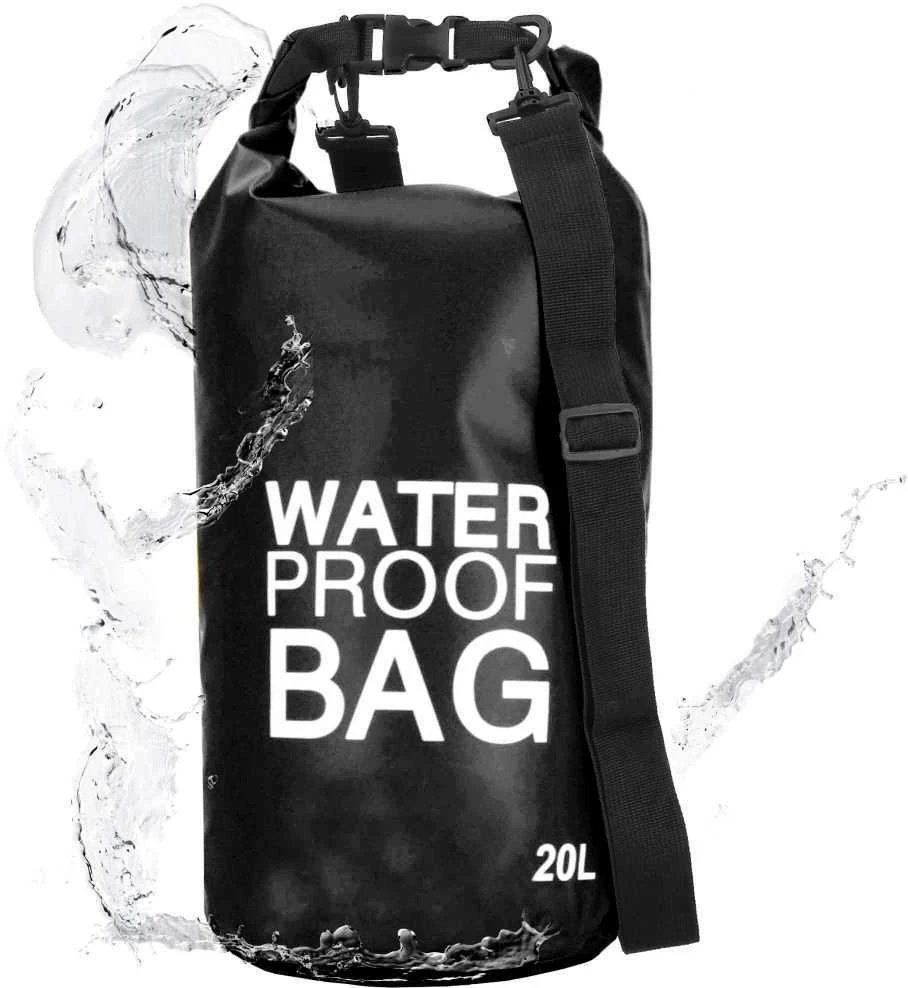 Springos Vandeniui atsparus vandens maišas 20L juodas PVC