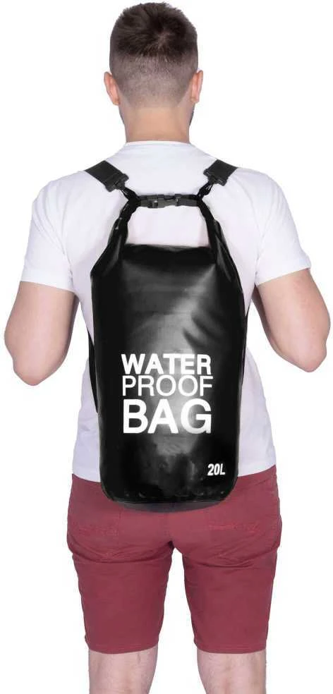 Springos Vandeniui atsparus vandens maišas 20L juodas PVC