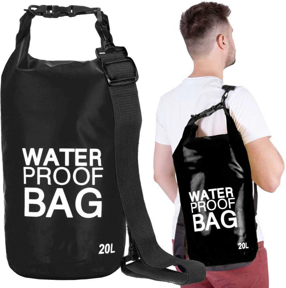 Springos Vandeniui atsparus vandens maišas 20L juodas PVC