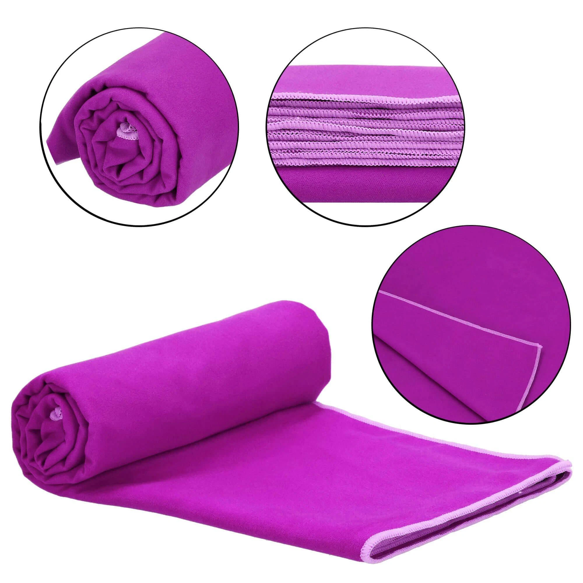 Rankšluostis Springos 75x150 cm mikropluošto violetinis