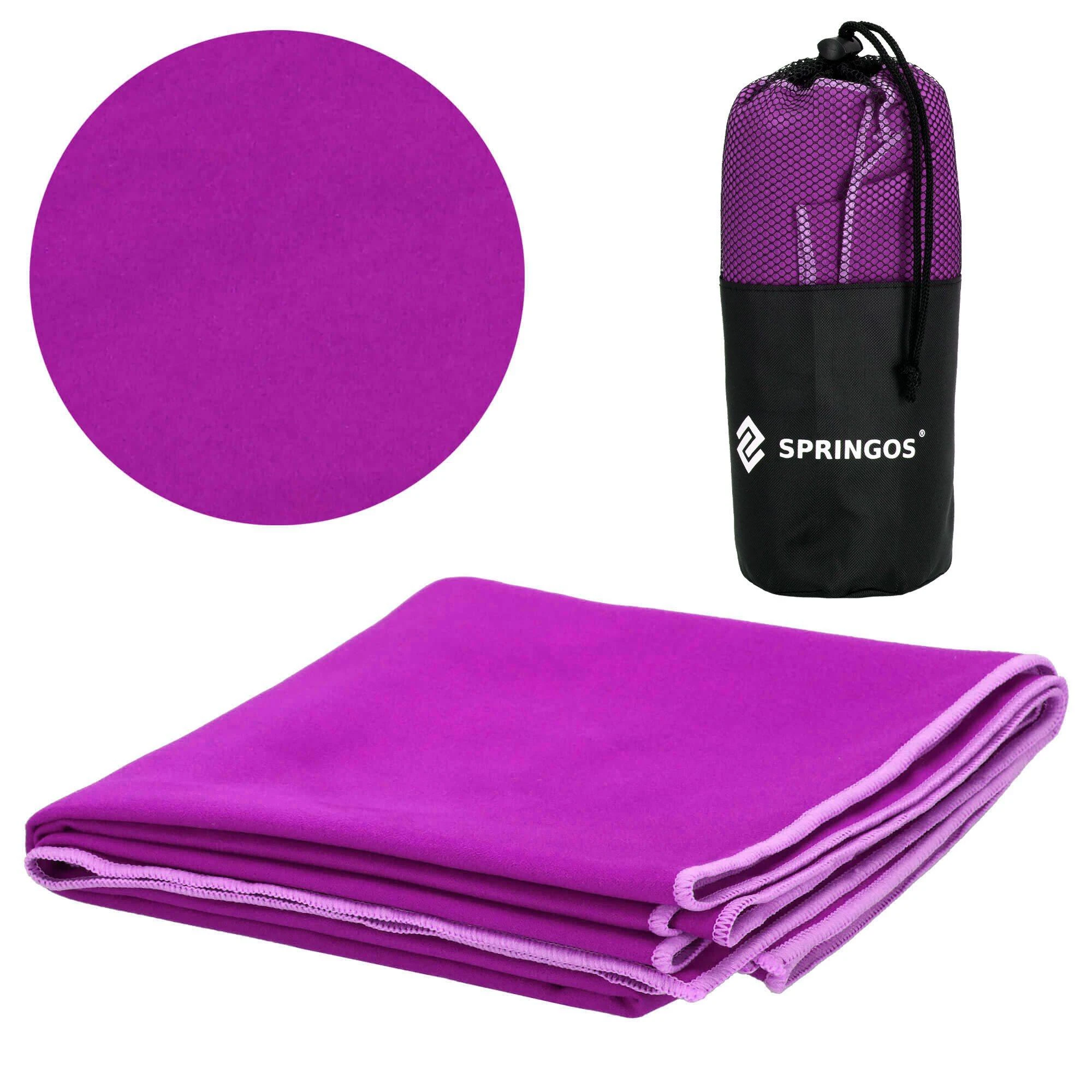Rankšluostis Springos 75x150 cm mikropluošto violetinis