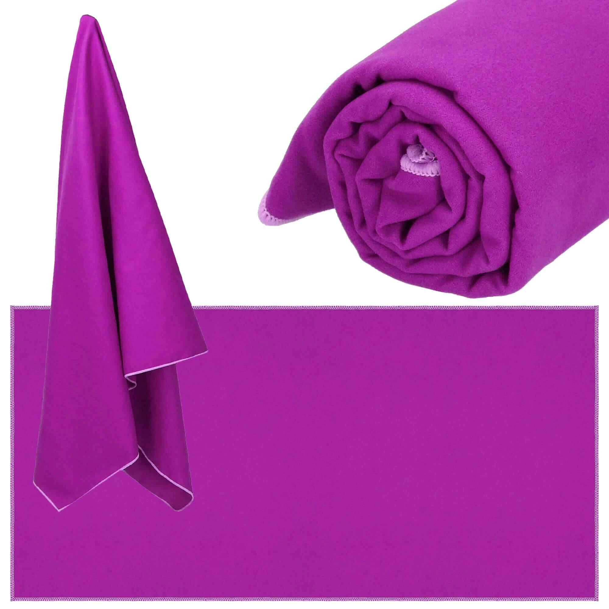 Rankšluostis Springos 75x150 cm mikropluošto violetinis
