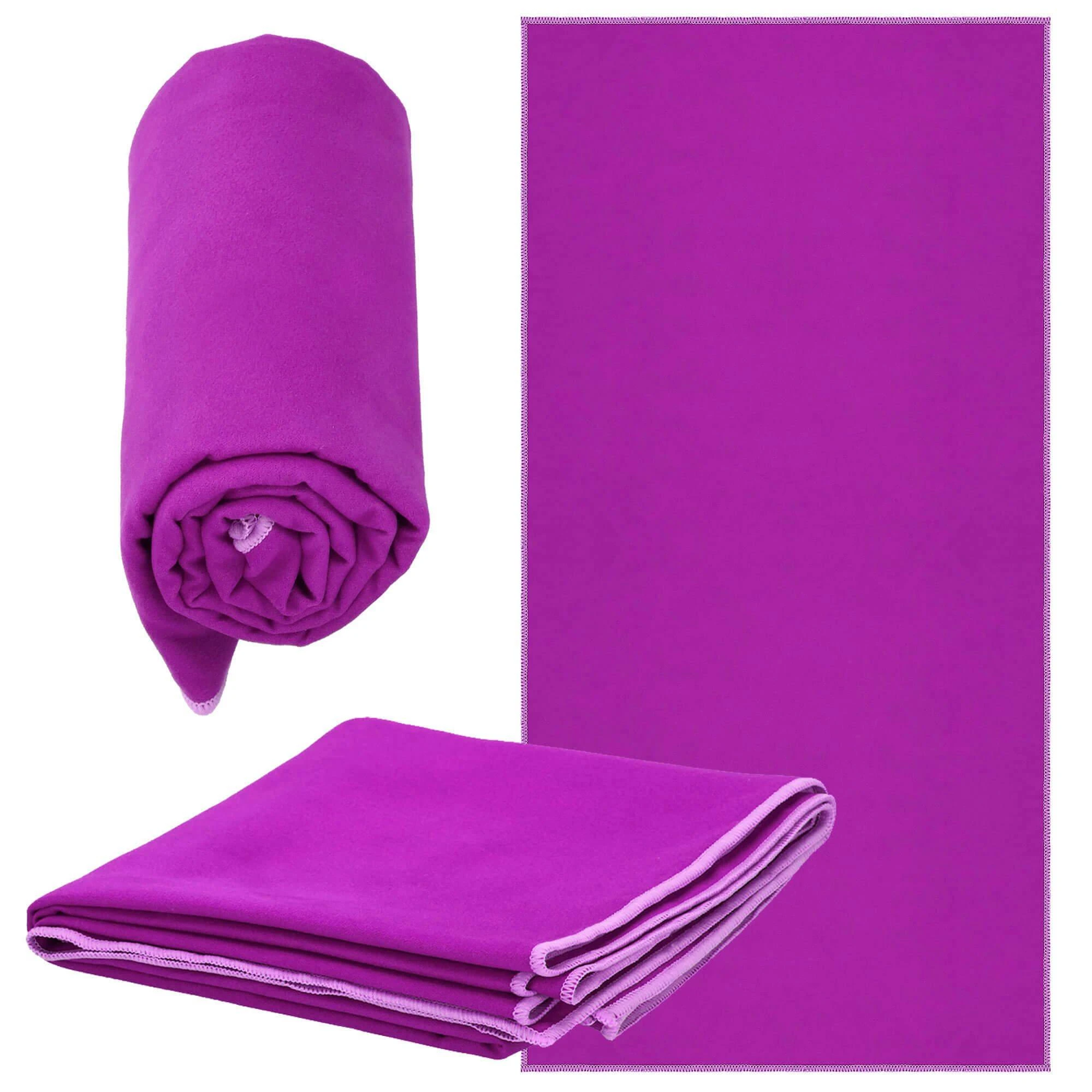 Rankšluostis Springos 75x150 cm mikropluošto violetinis