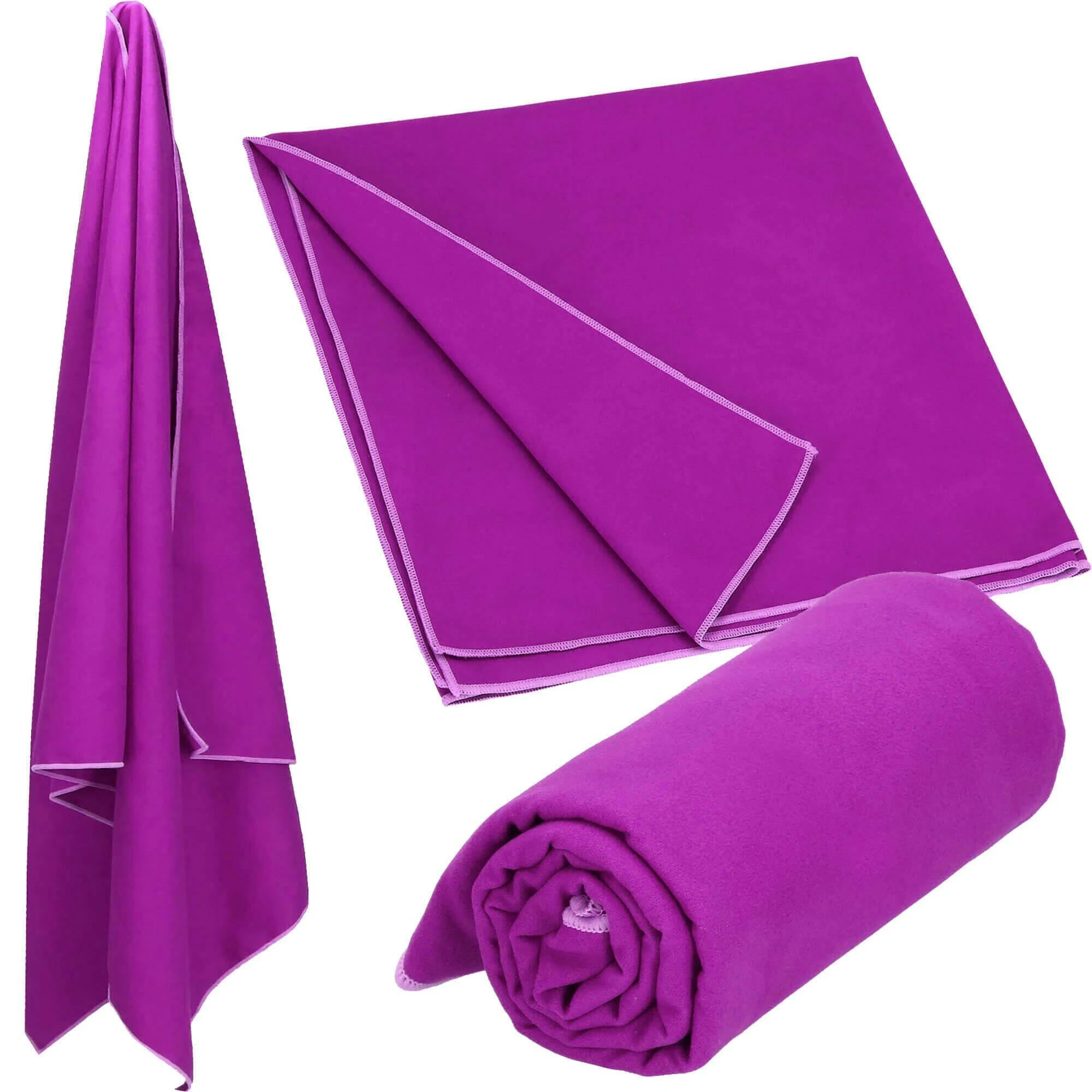 Rankšluostis Springos 75x150 cm mikropluošto violetinis