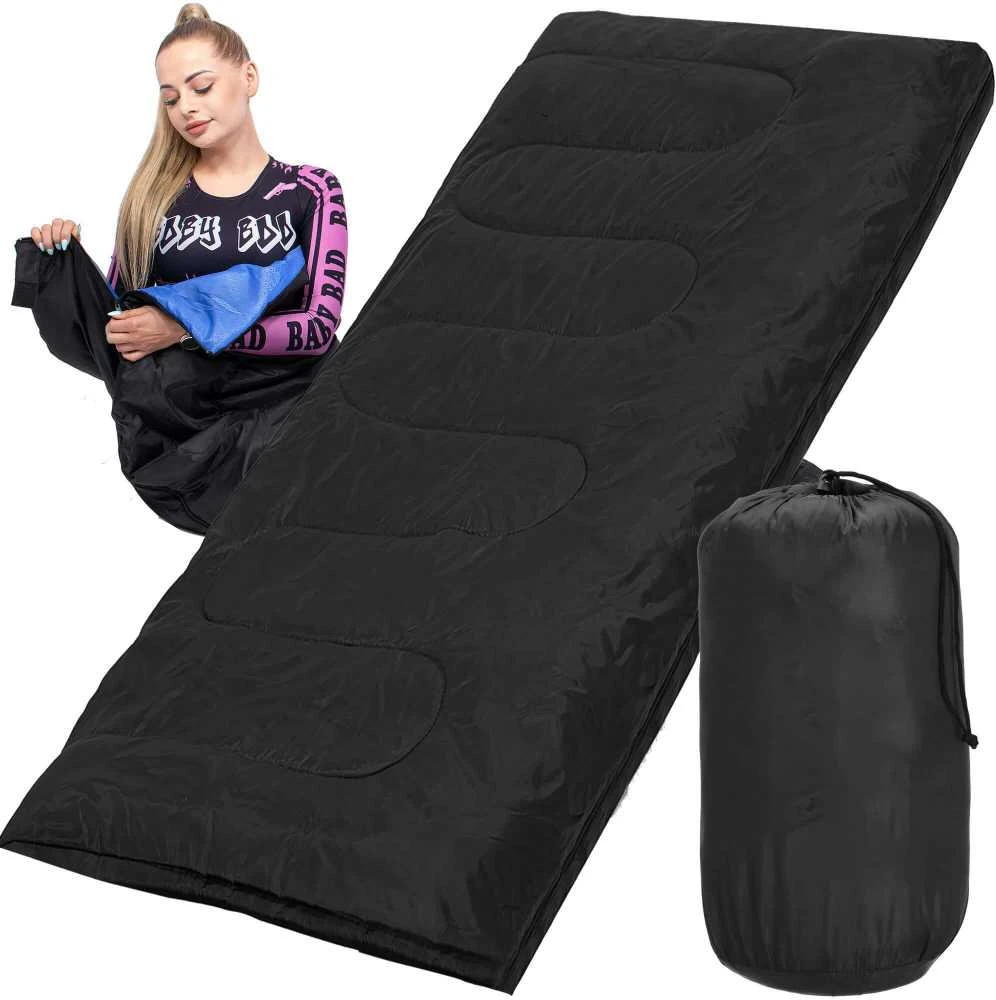 Turistinis miegmaišis Springos CS0044 190x73 cm juodas