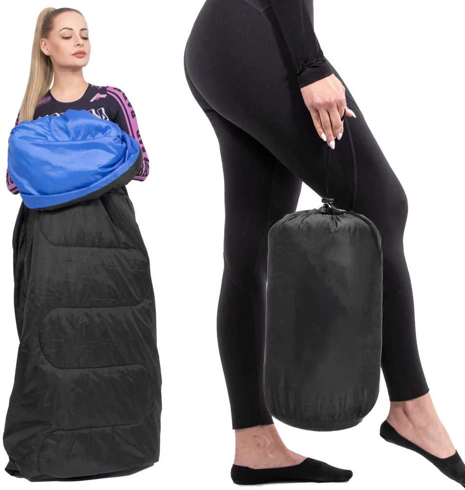 Turistinis miegmaišis Springos CS0044 190x73 cm juodas