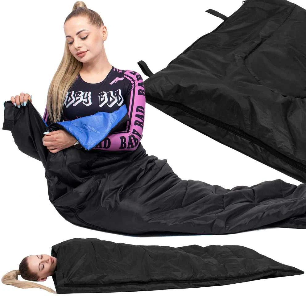 Turistinis miegmaišis Springos CS0044 190x73 cm juodas