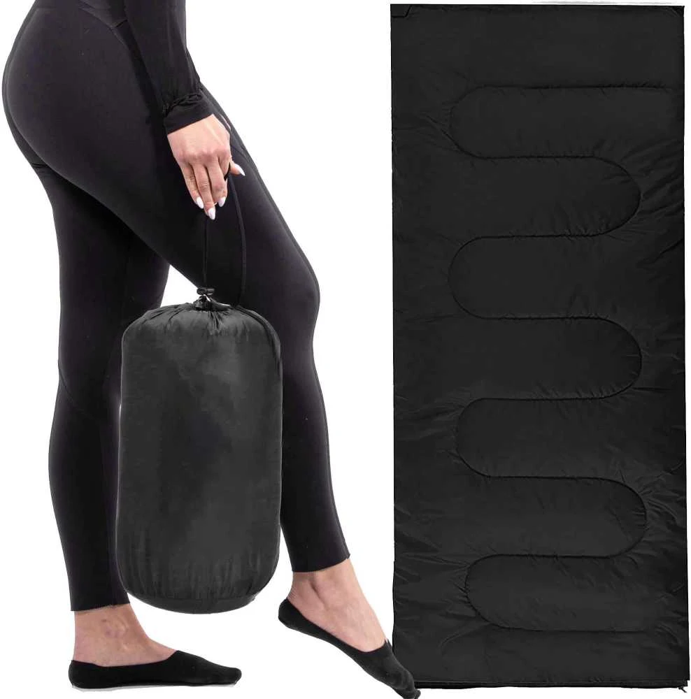 Turistinis miegmaišis Springos CS0044 190x73 cm juodas