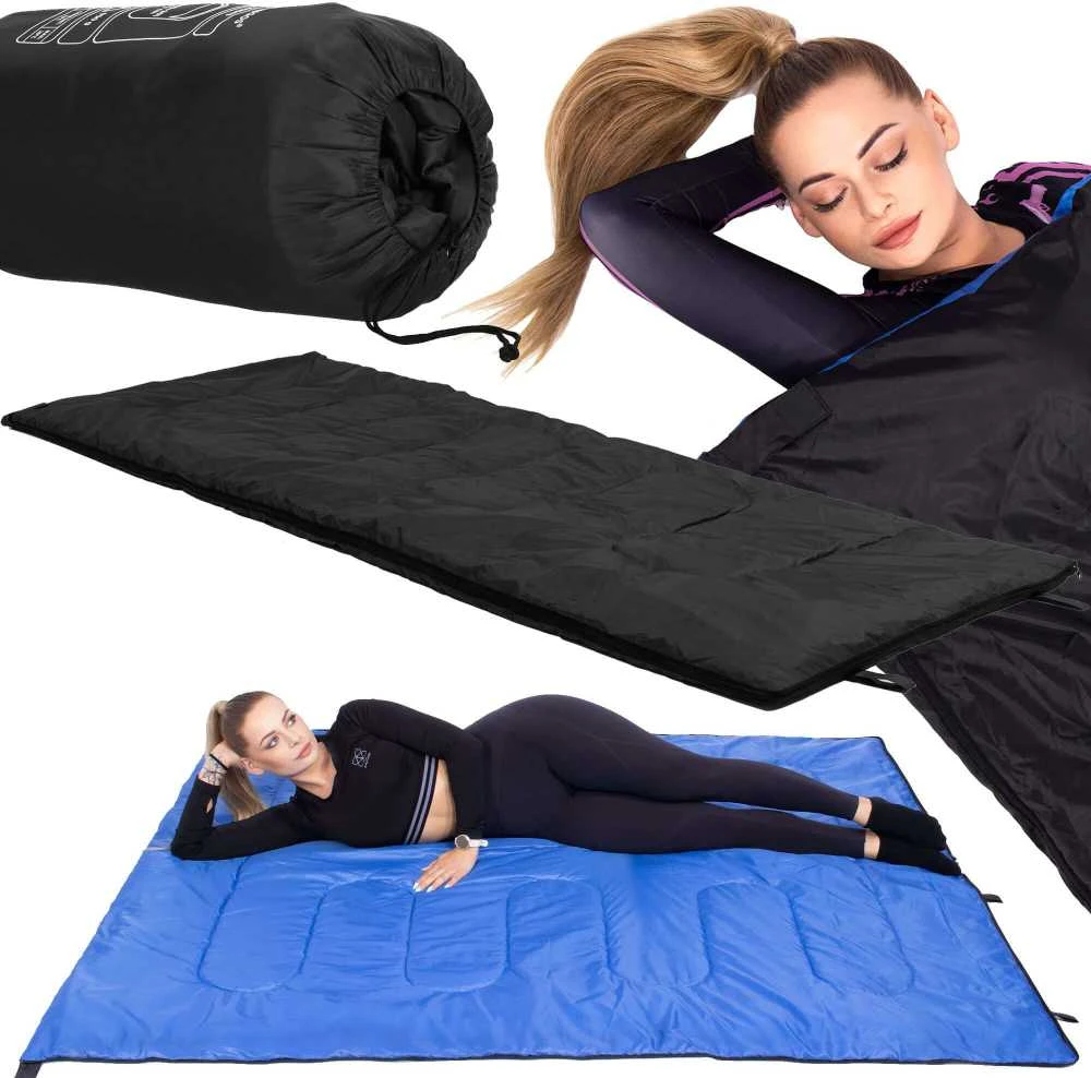 Turistinis miegmaišis Springos CS0044 190x73 cm juodas