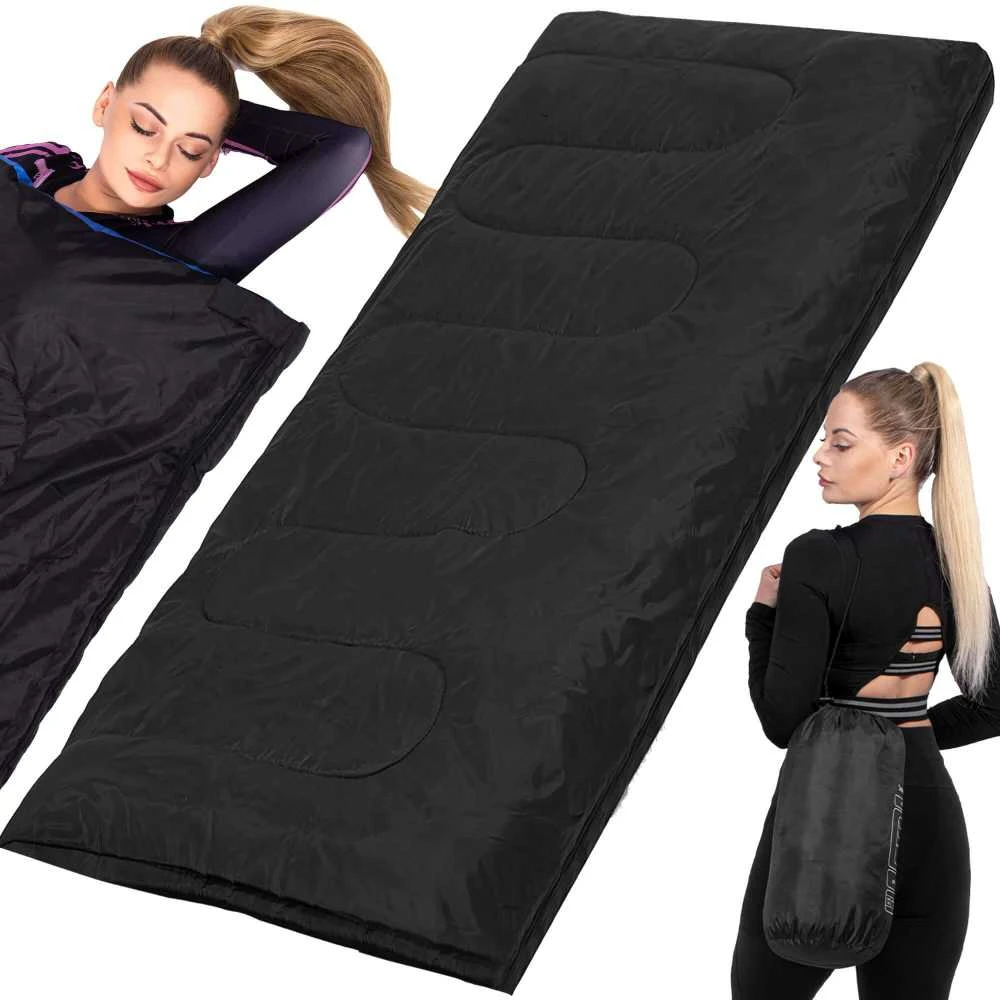 Turistinis miegmaišis Springos CS0044 190x73 cm juodas