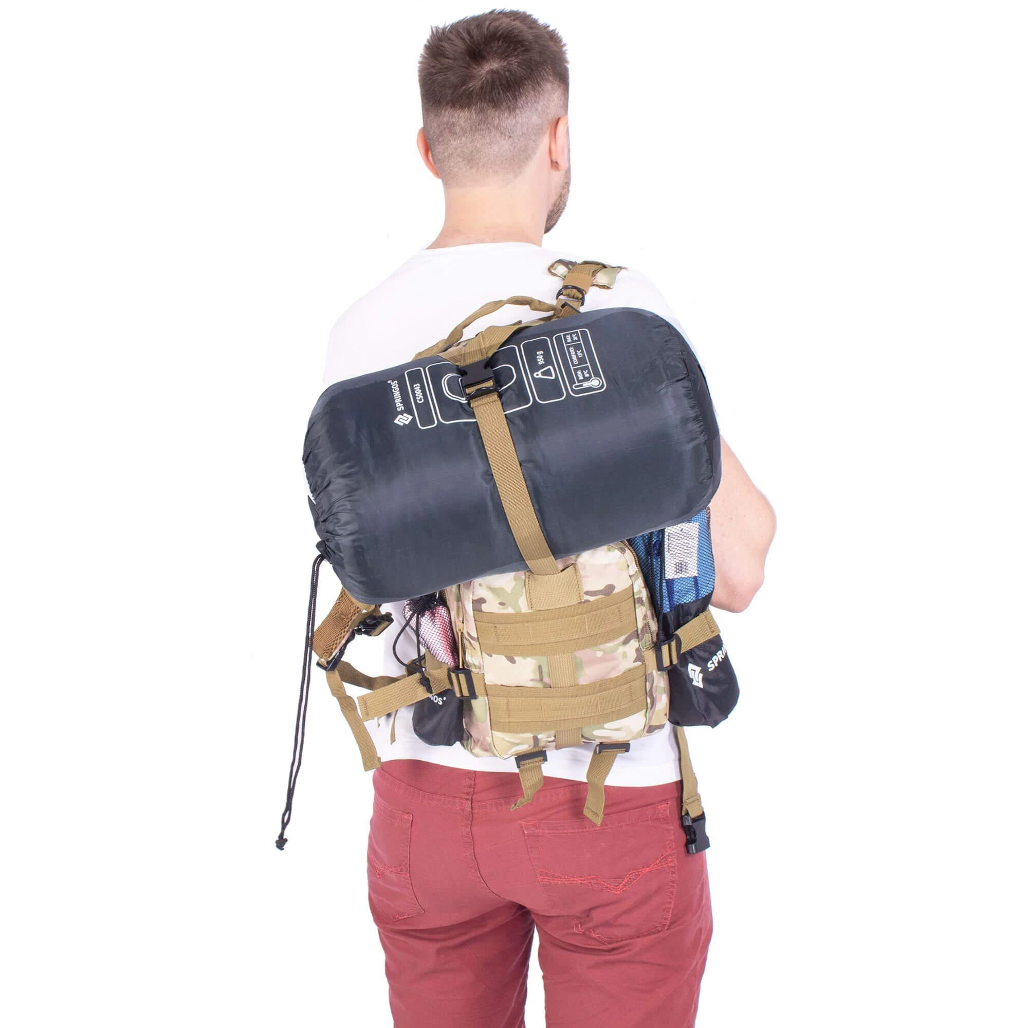Karinė taktinė kuprinė Springos, 35l, žalia