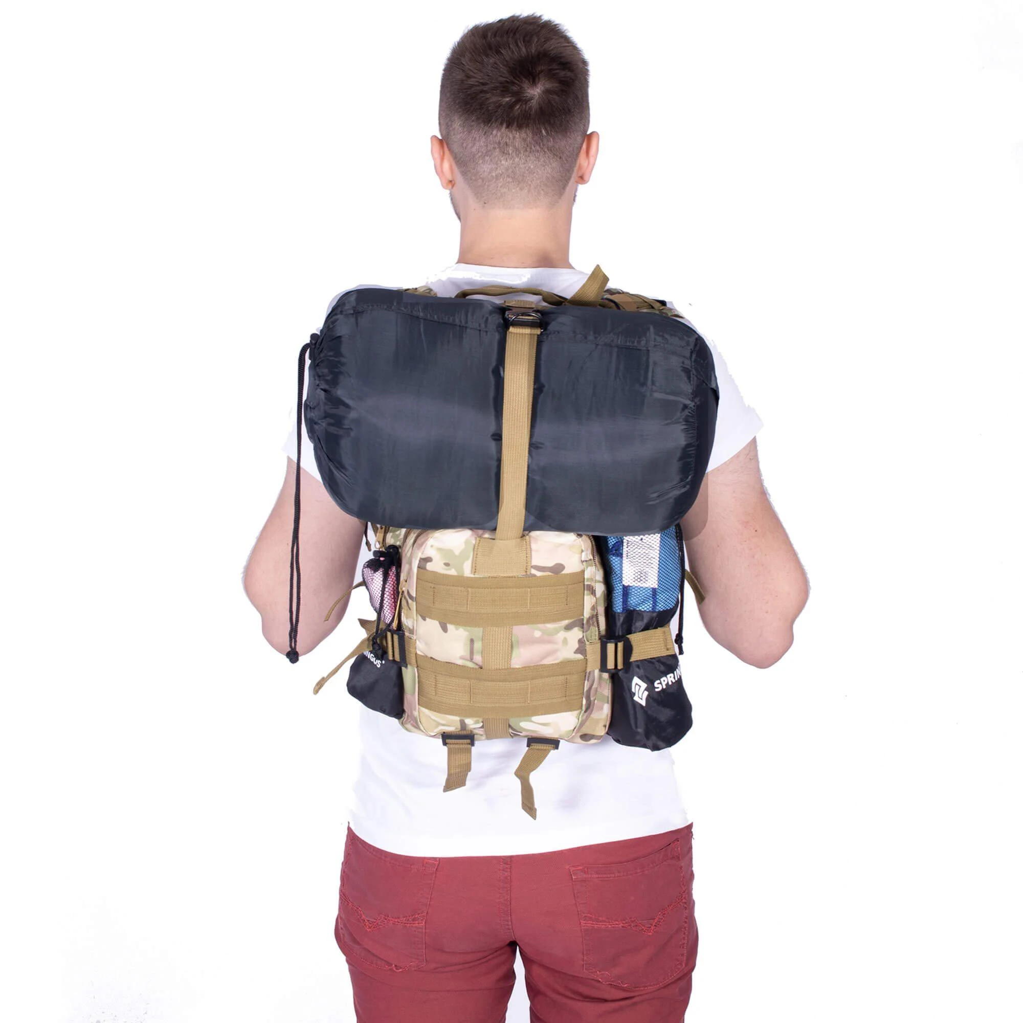 Karinė taktinė kuprinė Springos, 35l, žalia