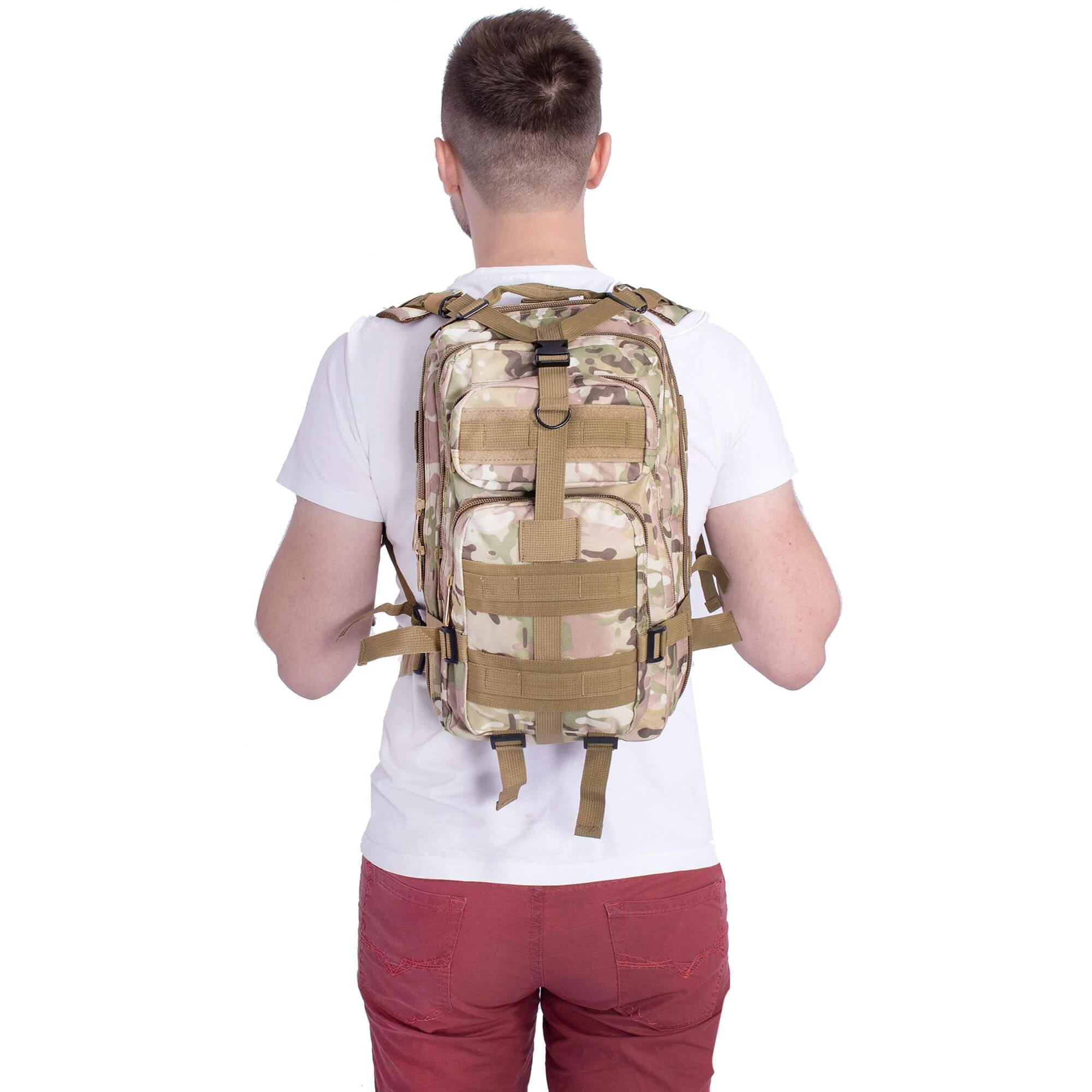 Karinė taktinė kuprinė Springos, 35l, žalia
