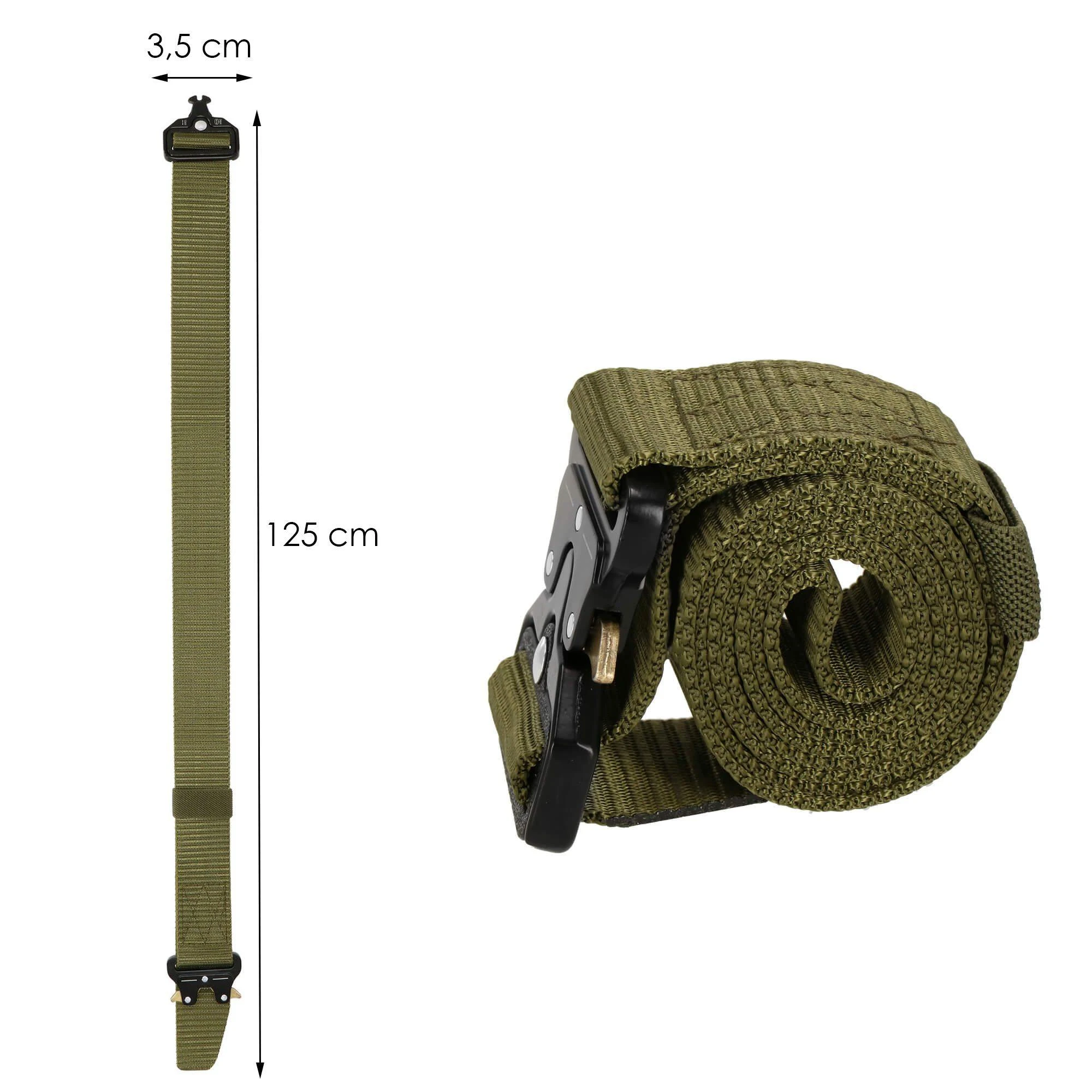 Nailoninis diržas Springos CS0056 žalias 125 cm