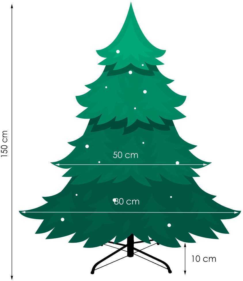 Springos CT0054 DIRBTINĖ ŽALIA KALĖDŲ EGLĖ 150 CM