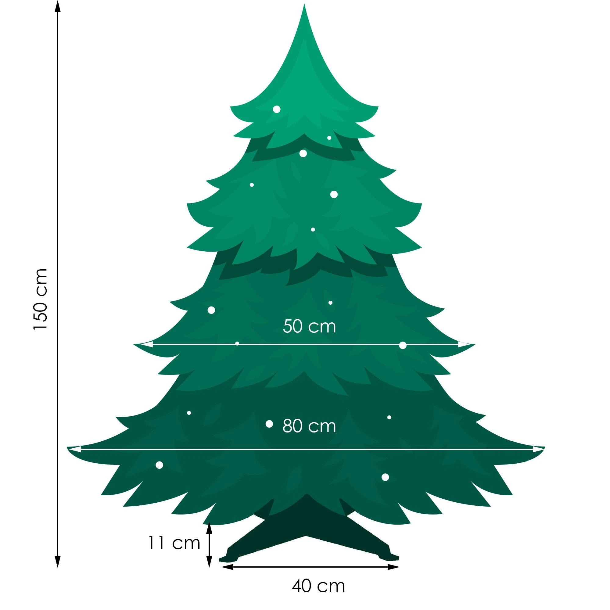 Kalėdų eglutė Springos Kaukazo eglė 150 cm PVC