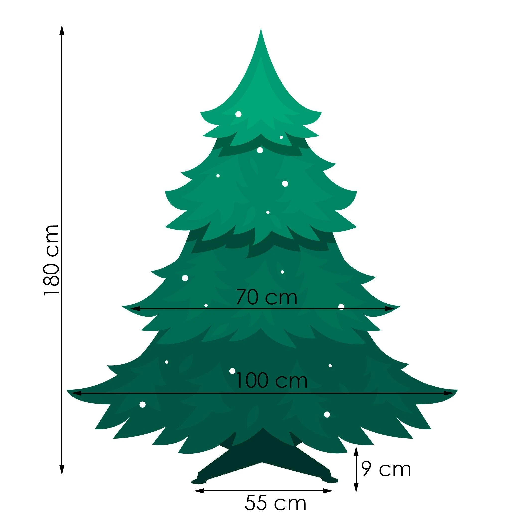 Dirbtinė Kalėdų eglutė Springos Kaukazo eglė 180 cm