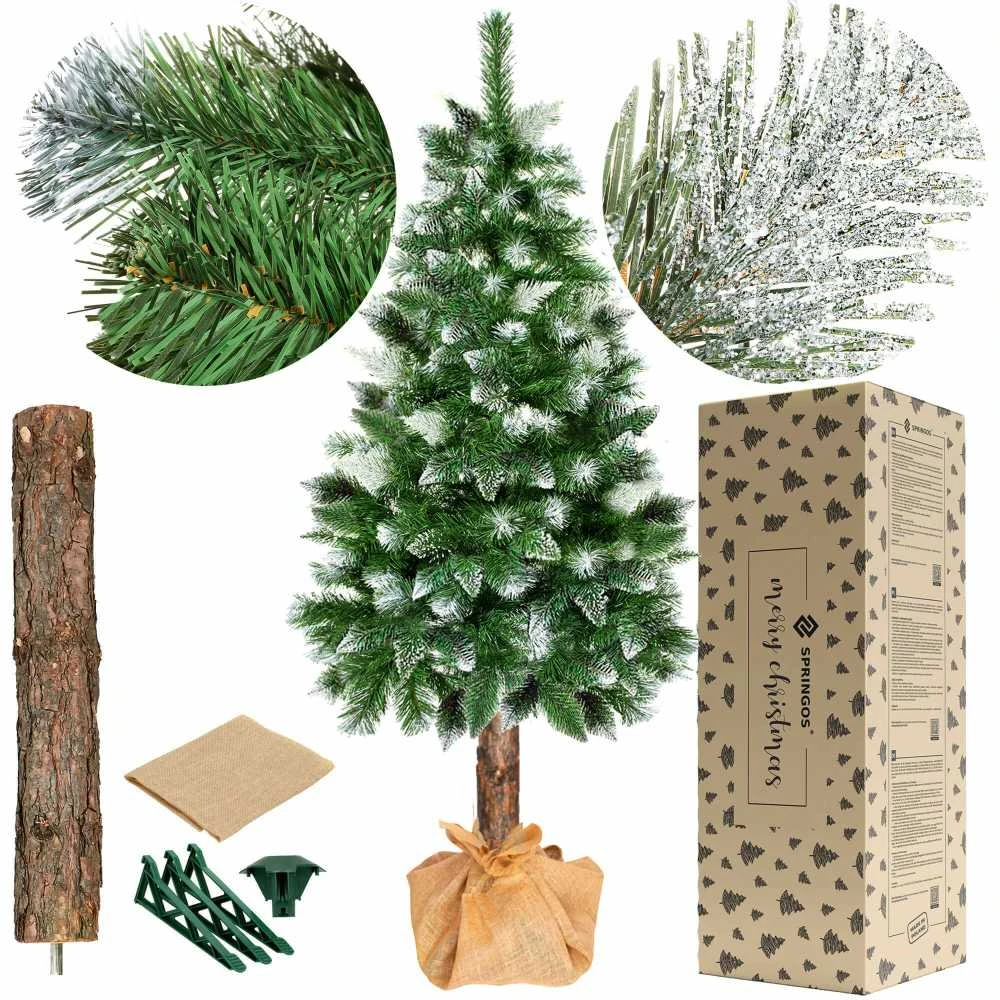 Dirbtinė eglutė Springos CT0111, deimantinė pušis ant kamieno, 180 cm