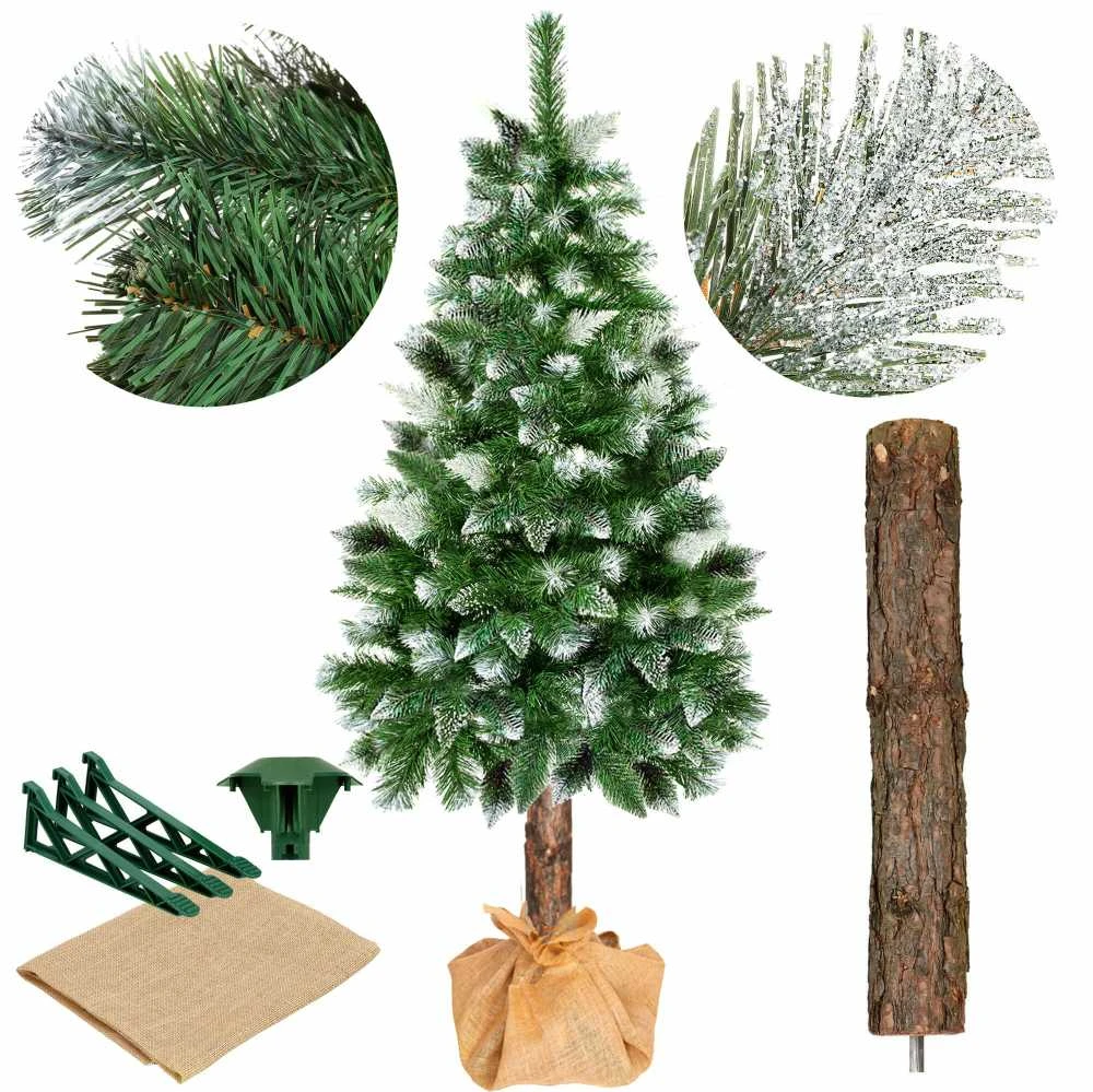 Kalėdinė eglutė Springos CT0112 220 cm su deimantiniu šerkšnu
