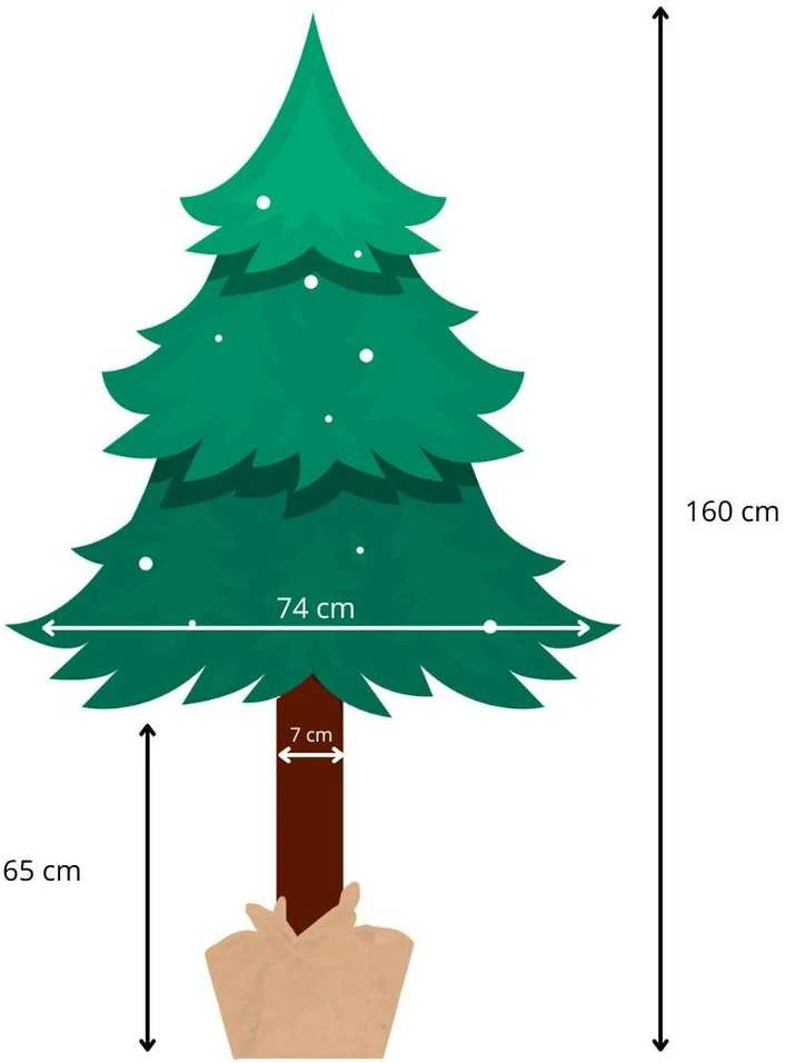 Kalėdų eglutė ant kamieno Springos 160 cm