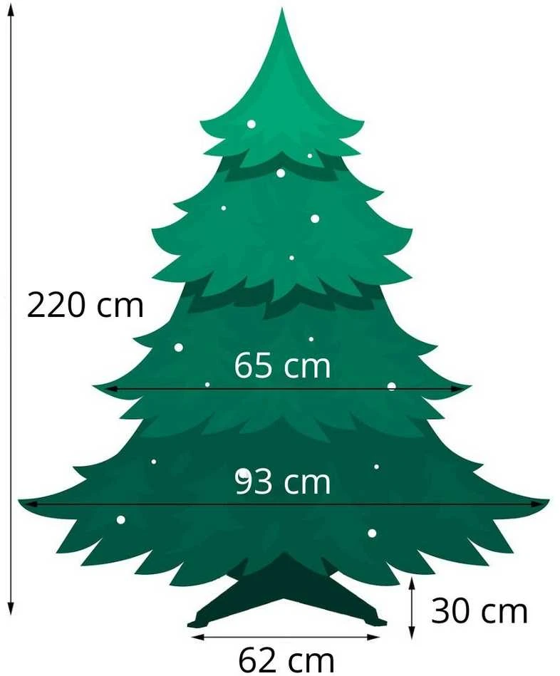 Dirbtinė Kalėdų eglutė Springos CT0135 220 cm