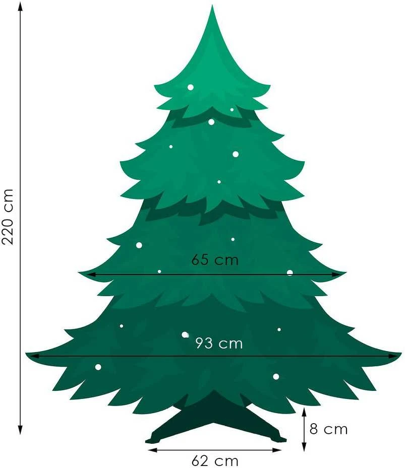 Dirbtinė Kalėdų eglutė Springos CT0135 220 cm
