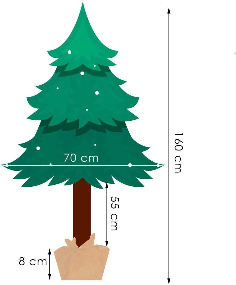 Kalėdų eglutė Springos Snieguota 160 cm