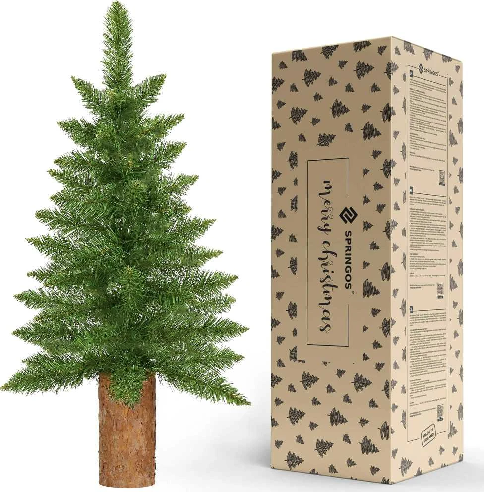 Kalėdų eglutė Springos 80 cm su natūraliu kamienu