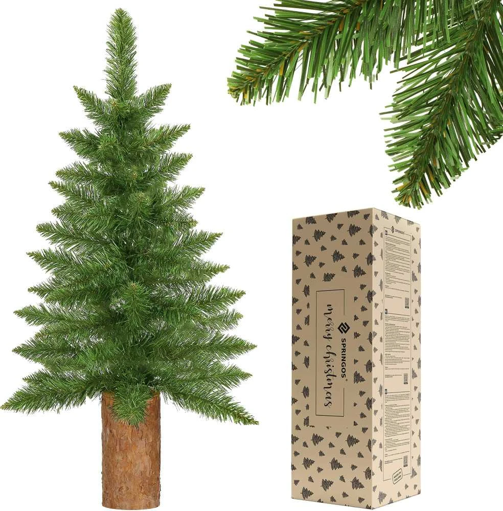 Kalėdų eglutė Springos 80 cm su natūraliu kamienu