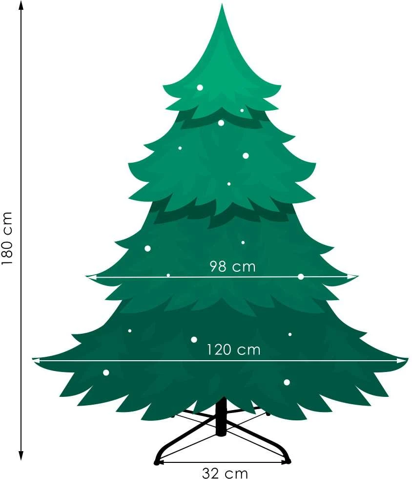 Dirbtinė Kalėdų eglutė Springos 180 cm, natūrali žalia