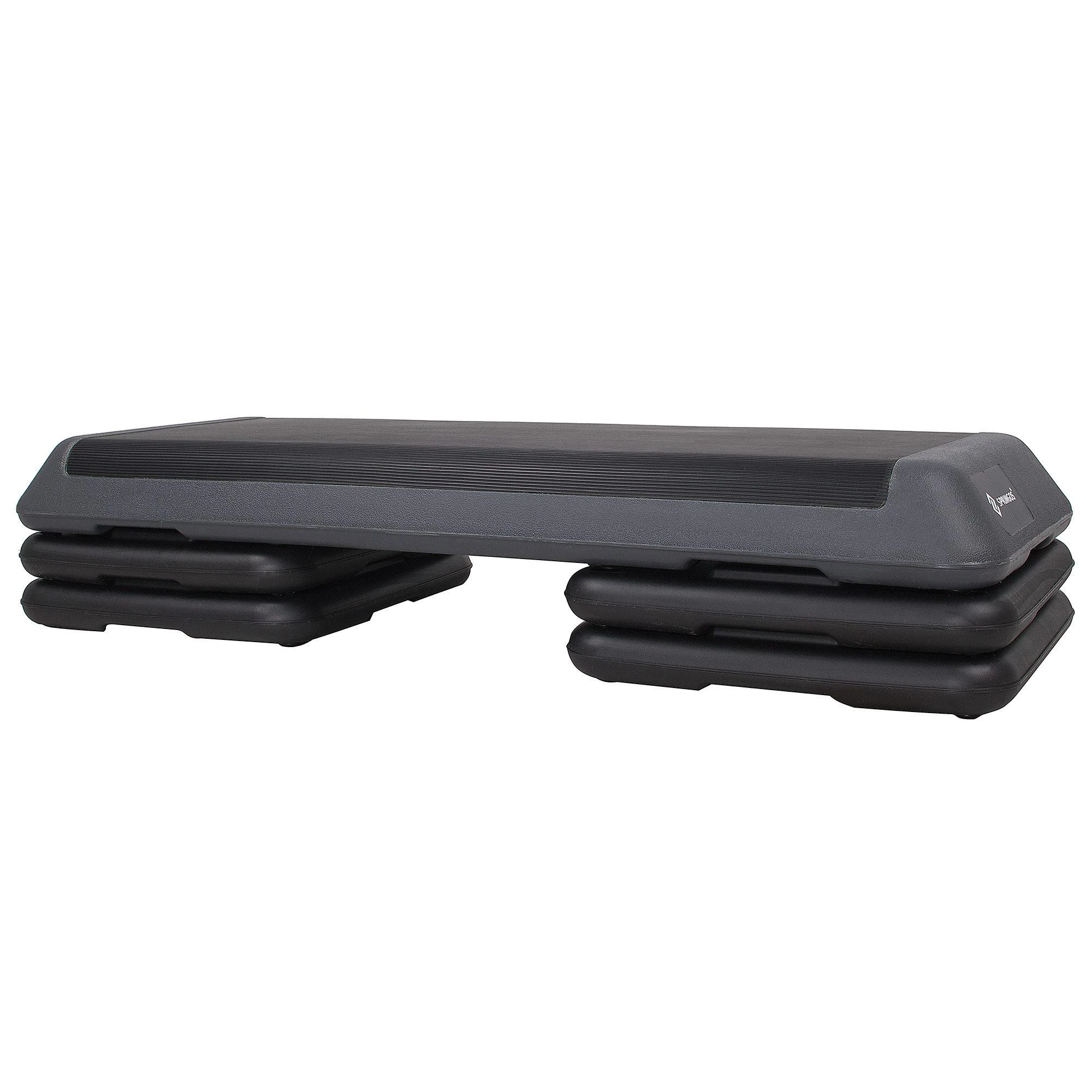 Aerobikos step platforma Springos 3 aukščiai, 108x41.5 cm, 350 kg