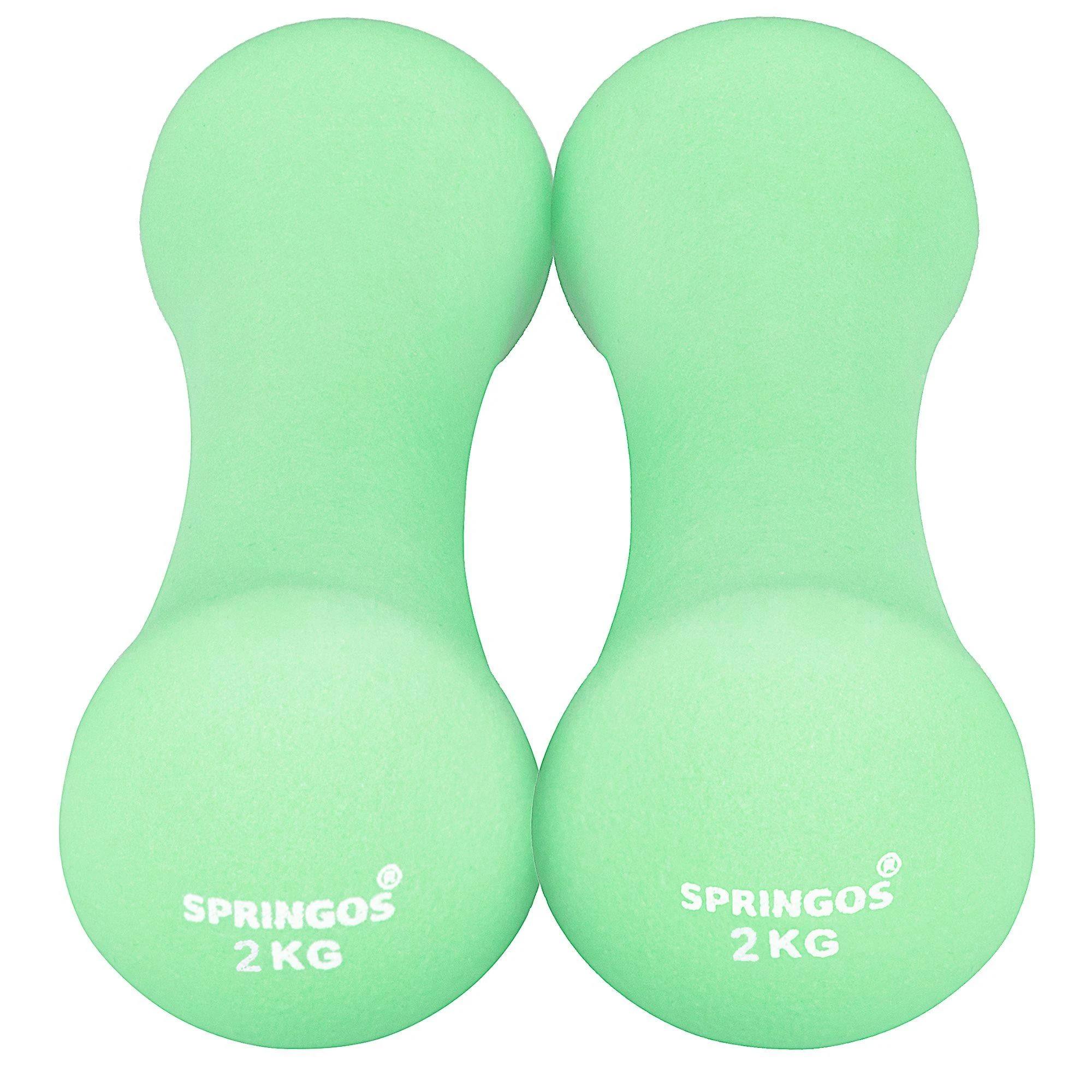 Neopreno hanteliai Springos 2x2 kg