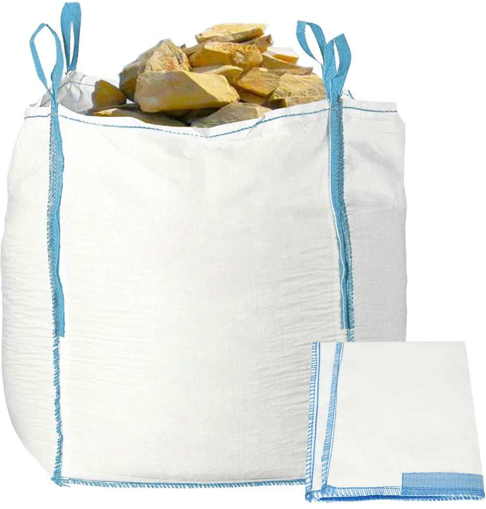 Springos Krepšys birioms medžiagoms 900 l, keliamoji galia 1000 kg, baltas su mėlynais elementais, 92 × 92 × 100 cm