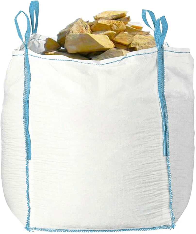 Springos Krepšys birioms medžiagoms 900 l, keliamoji galia 1000 kg, baltas su mėlynais elementais, 92 × 92 × 100 cm