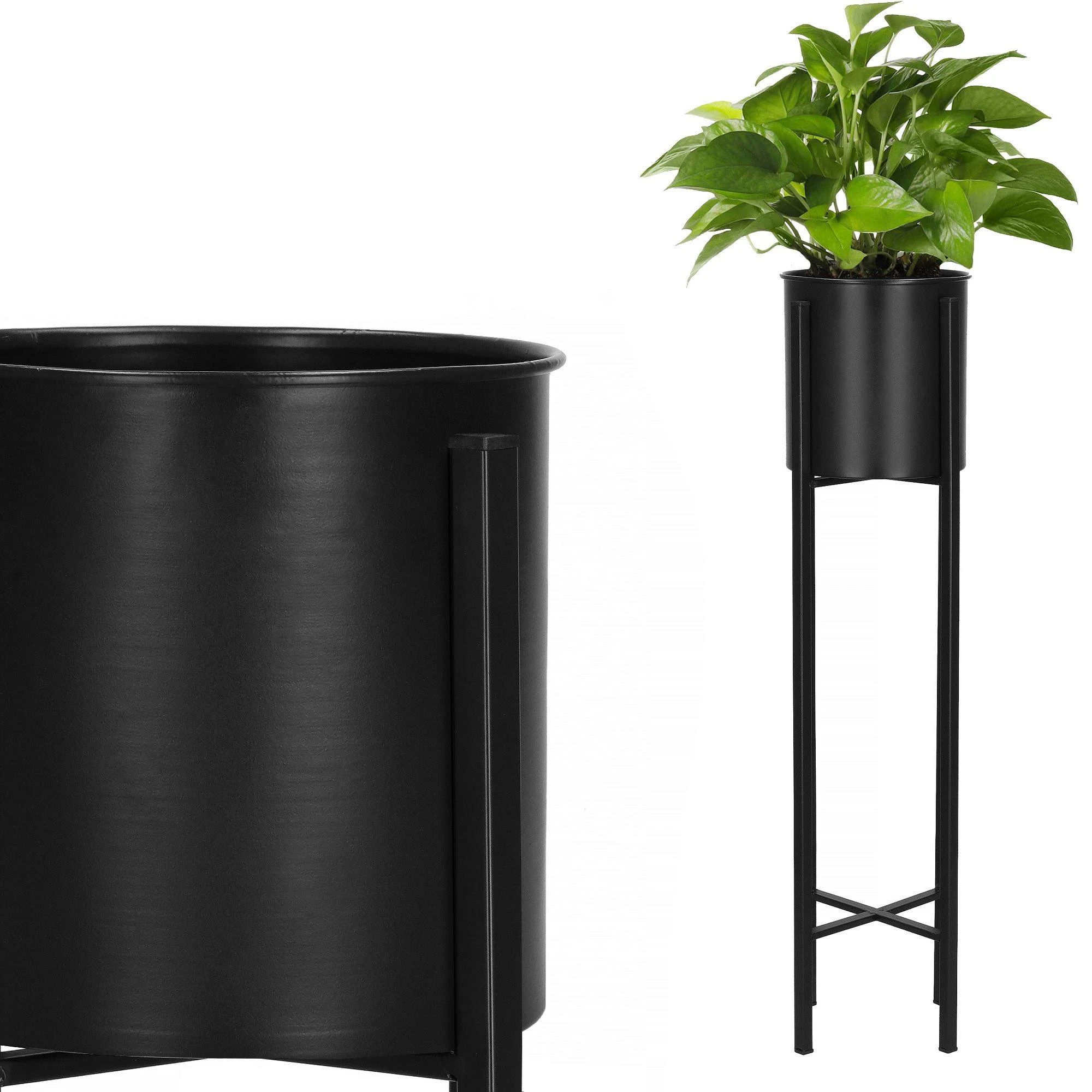 Metalinis gėlių stovas Springos GA0196, 74 cm, juoda