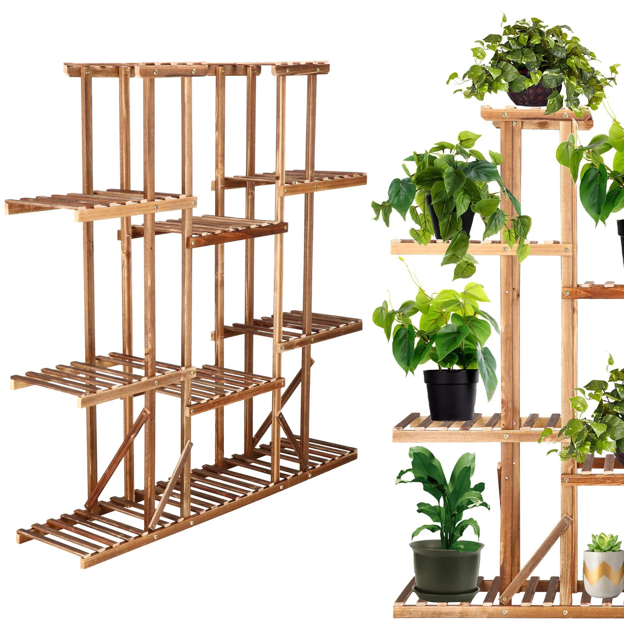 Gėlių stovas Springos 119 cm su 9 lentynomis