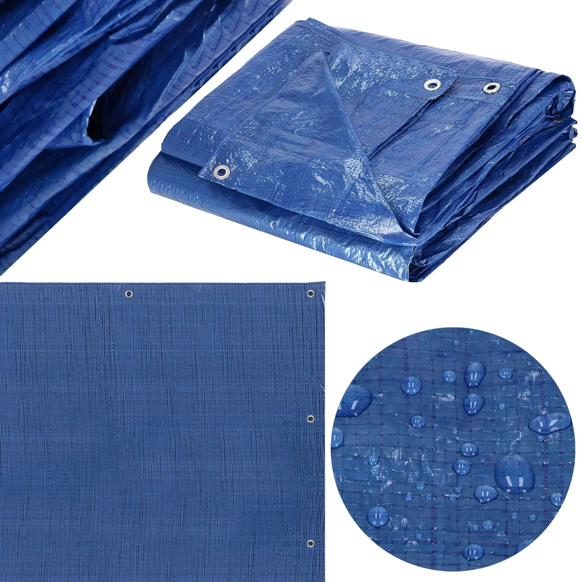 Brezentas Springos 6x9 m mėlynas 60 g/m²