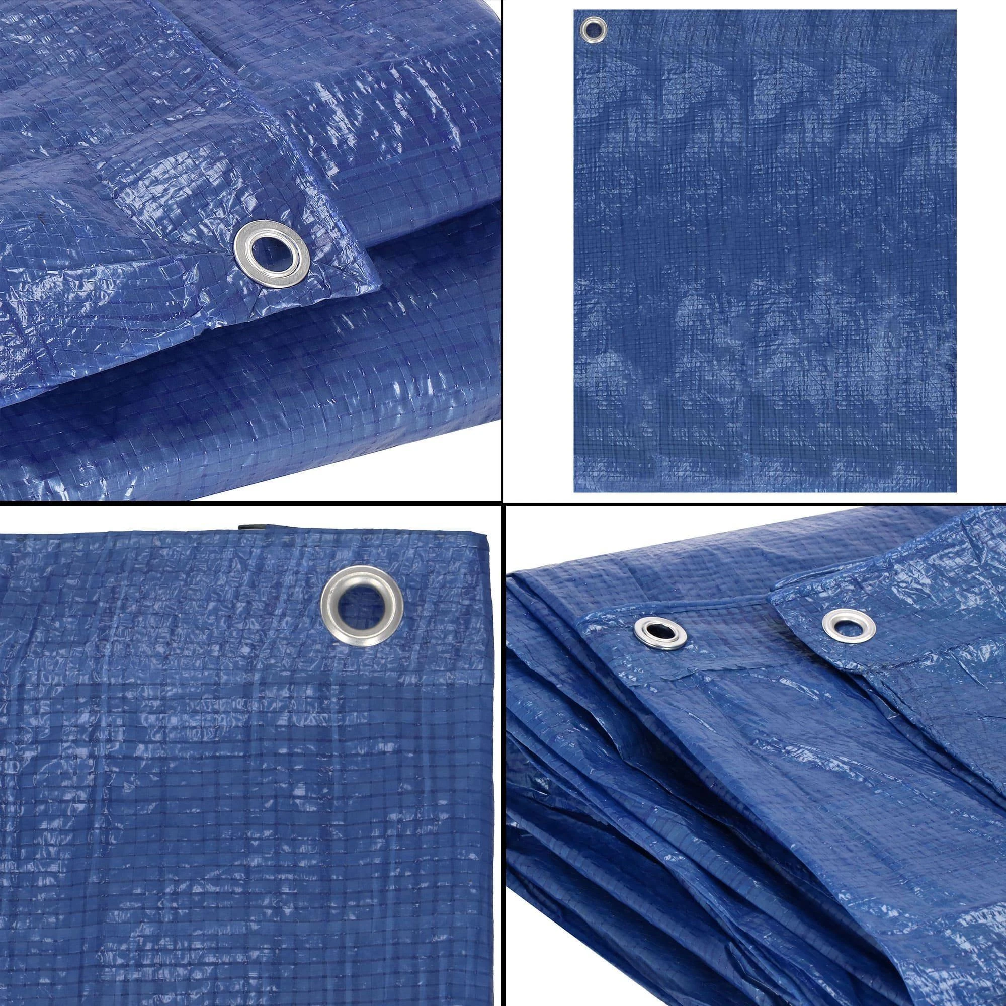 Brezentas Springos 6x9 m mėlynas 60 g/m²