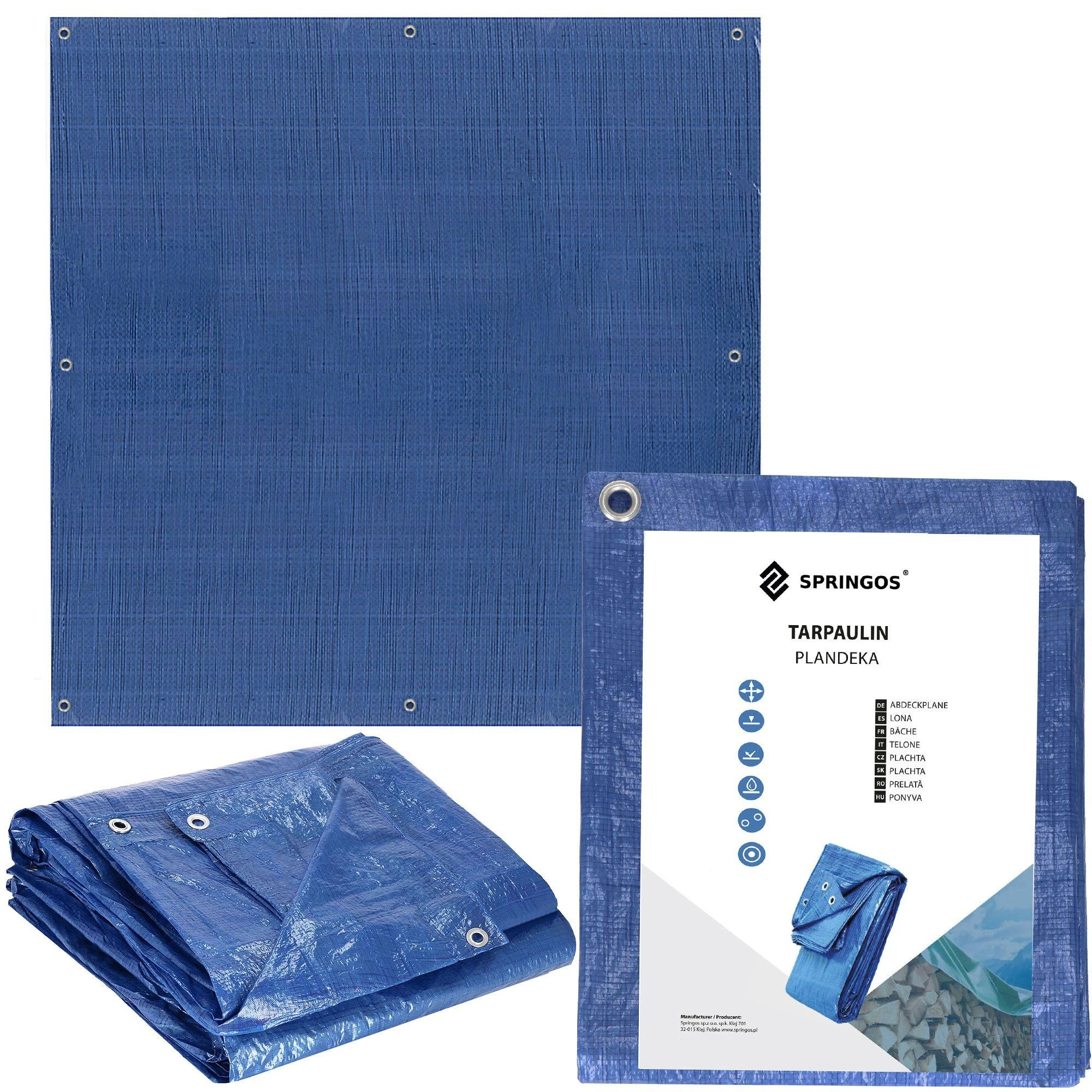 Brezentas Springos 3x3 m 60 g/m2