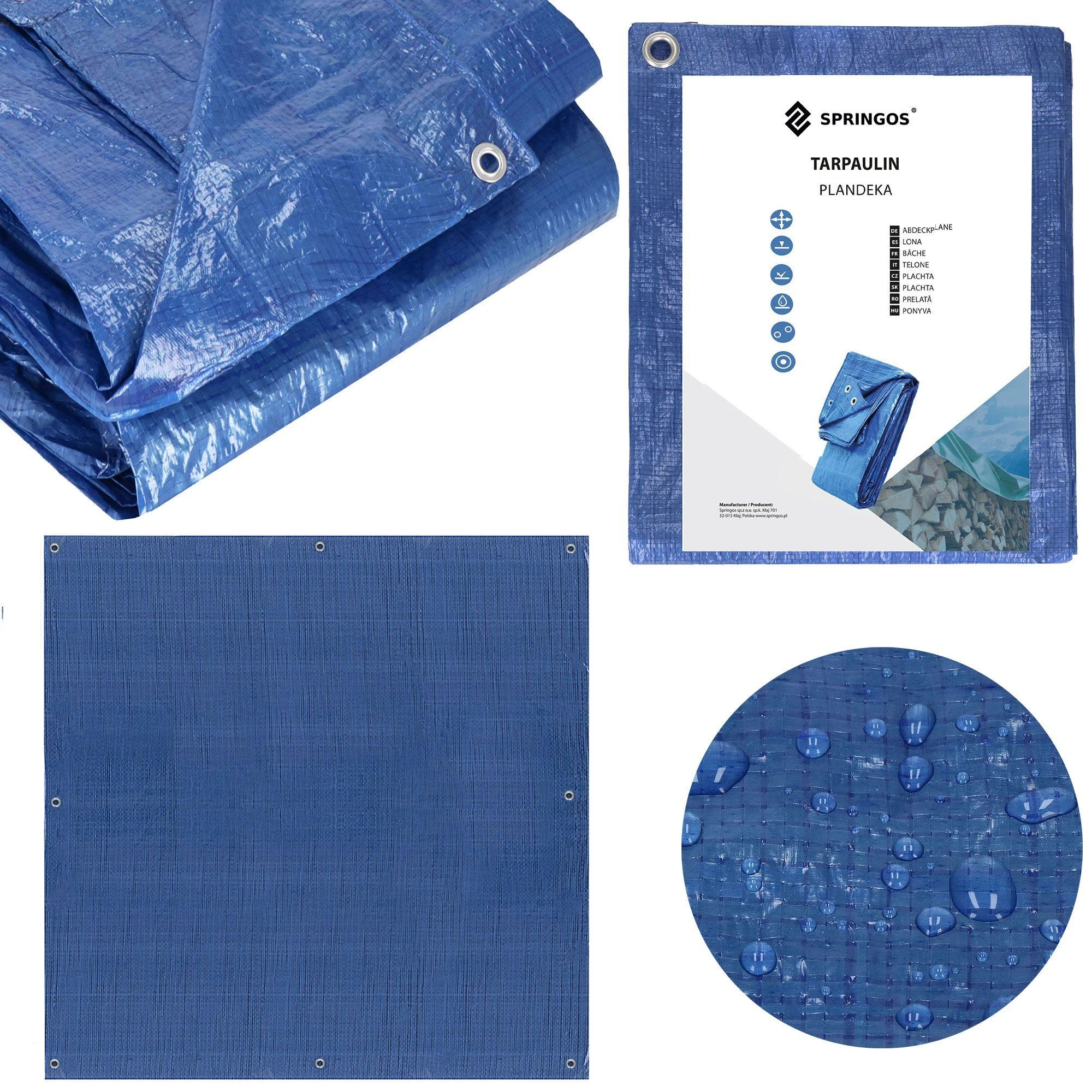 Brezentas Springos 3x3 m 60 g/m2