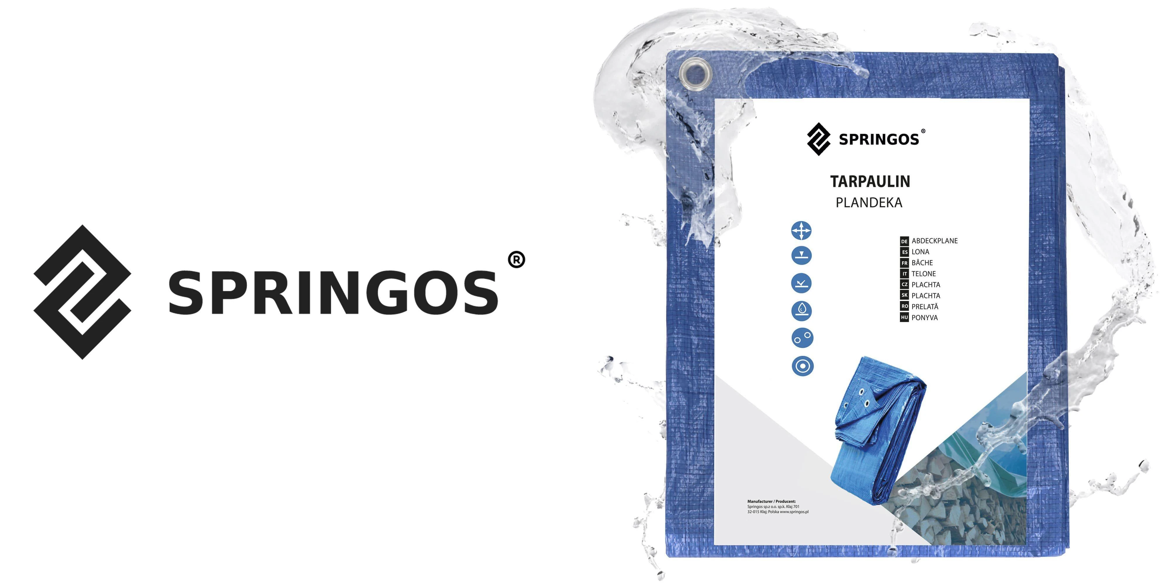 Brezentas Springos 3x3 m 60 g/m2