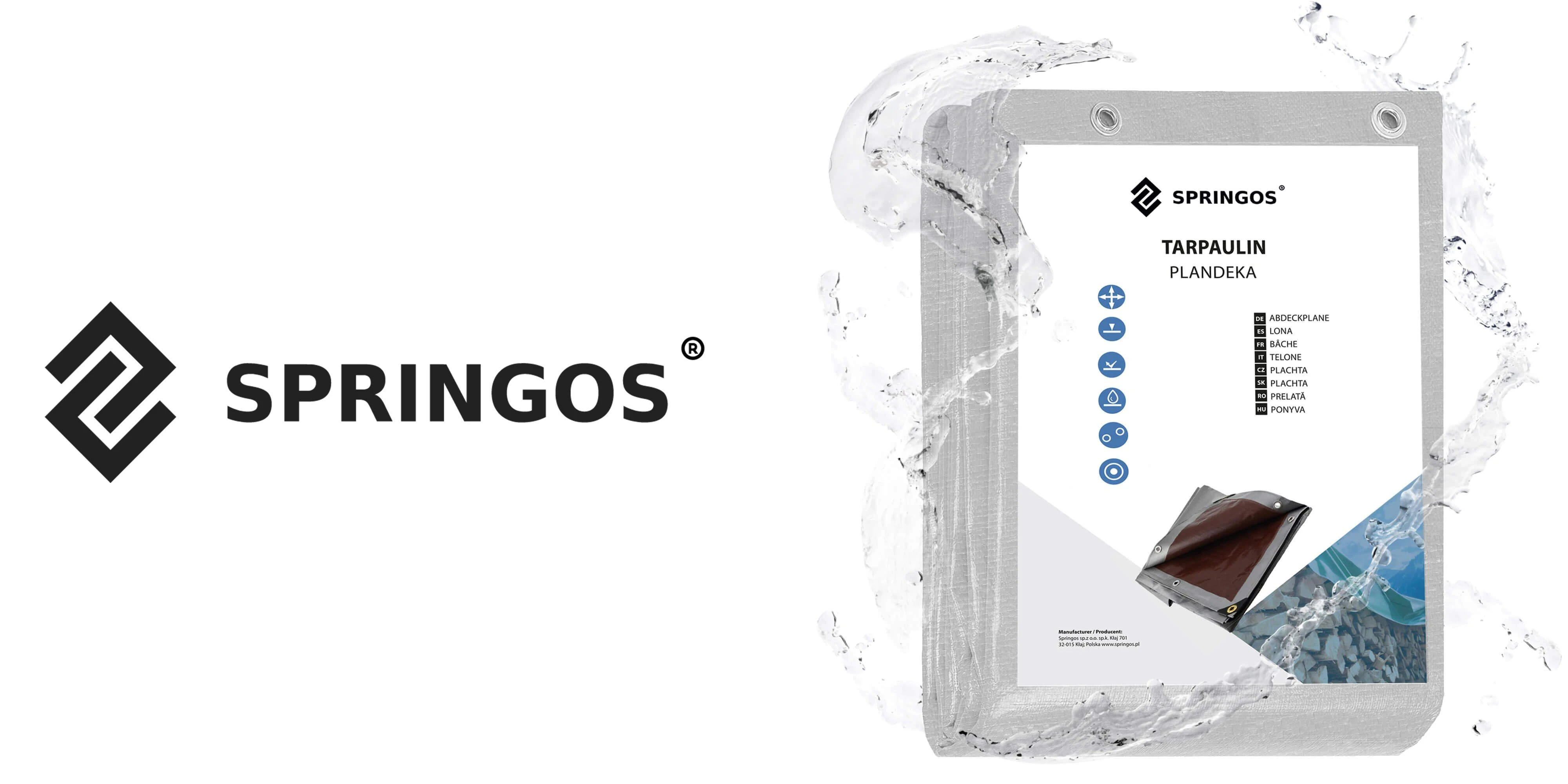 Springos Brezentas 4 × 6 m